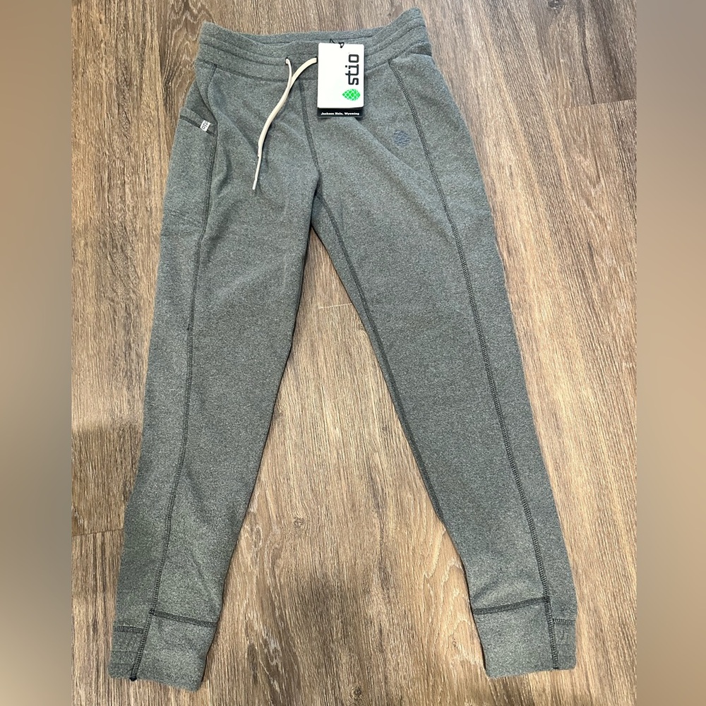 Stio Turpin Fleece Pants (M) Powder Fox Heather